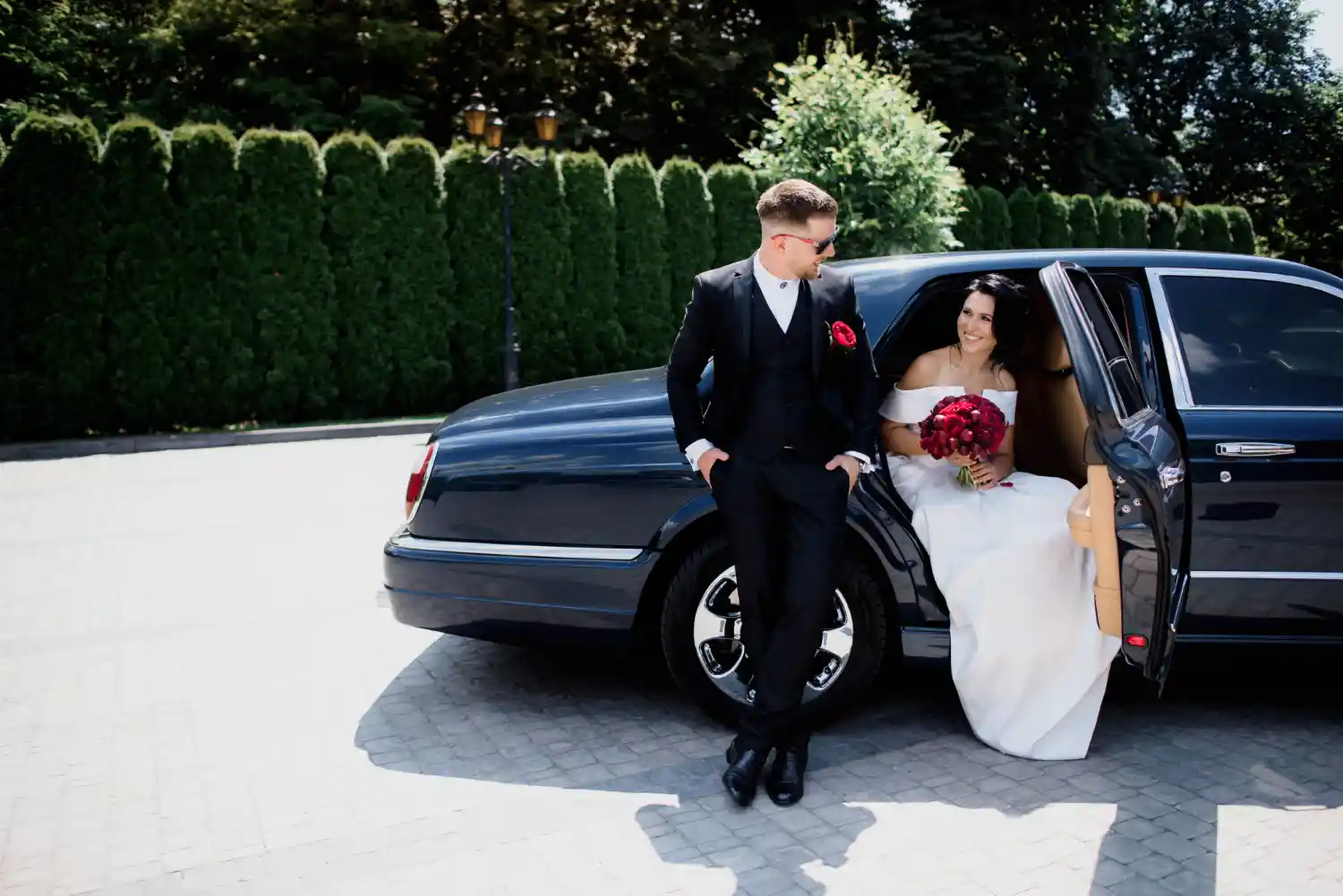 Luxury chauffeur-driven wedding car hire service in Farnborough by MDC Chauffeurs Service