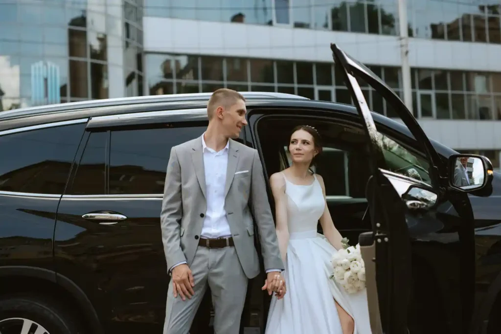 Professional wedding chauffeur service with smooth booking and travel process in Farnborough